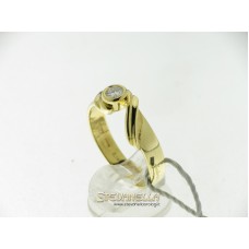 Salvini anello solitario oro giallo con diamante ct.0,14 ref. n51835